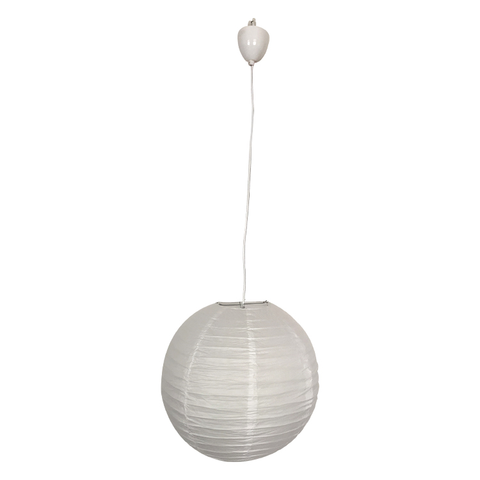 Modern Nordic Bedroom White Hanging Pendant Lamp Retro Warm White Paper Ceiling Lamp